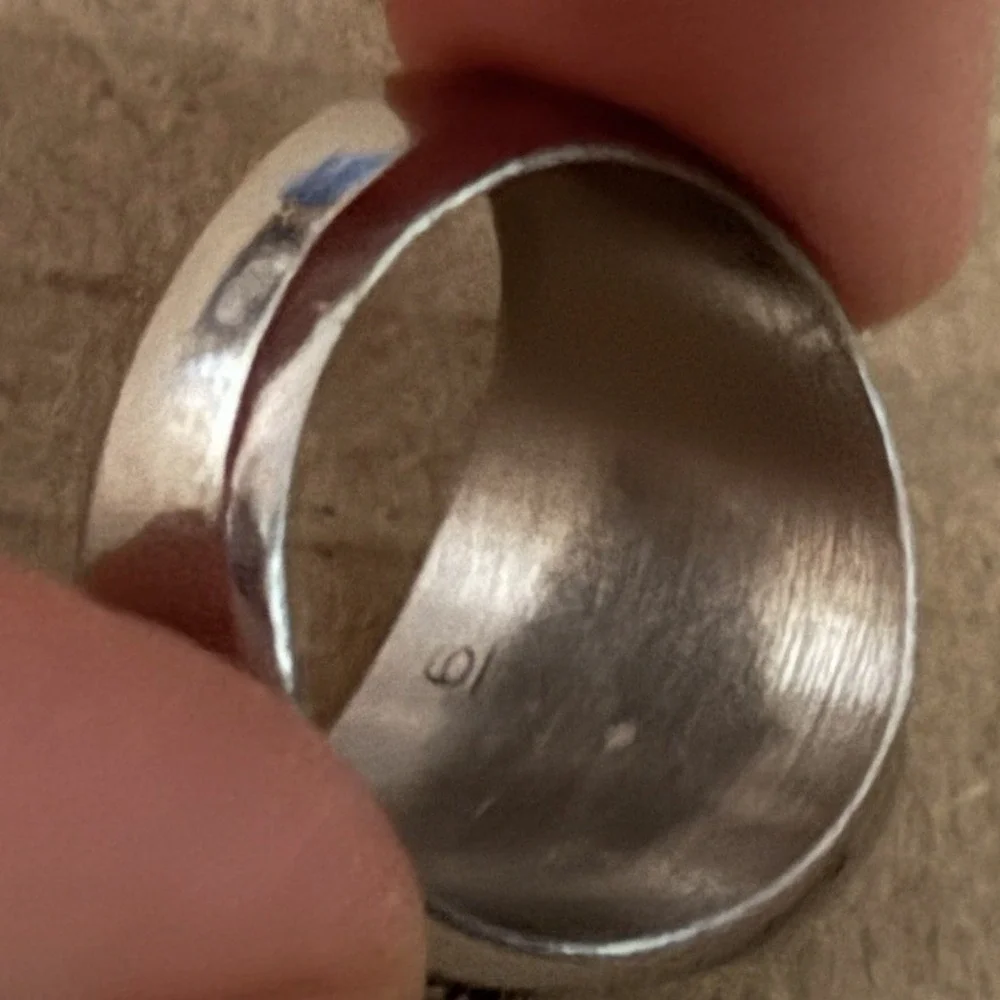 McDonald's Service Ring Vintage Signet‎ Silver Tone 15 Year Logo Size 6 1990s